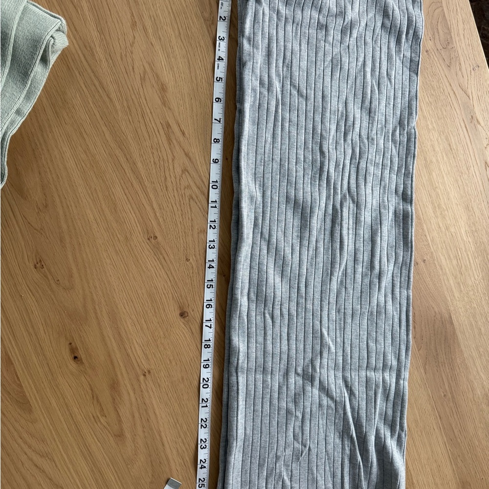 Marled Gray Knit Cardigan with Black Trim - Picture 8 of 8